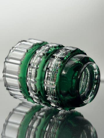Val Saint Lambert - Vase - Cristal - Vase Vsl Émeraude