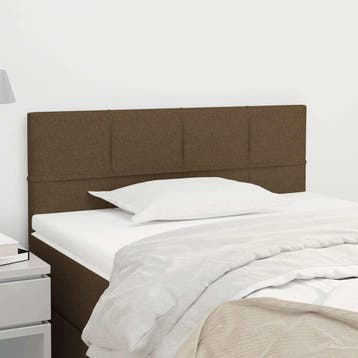 Hoofdbord 90cm donkerbruin | 34% Korting | Retour deal, Verstelbaar, 90 cm, Eenpersoons, Bruin