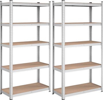 Stellingkast - set van 2 stellingkasten - 180x90x40cm - tot, Verzenden