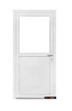 PVC Deuren in voorraad 98x200 wit glad of antraciet houtnerf, Ophalen of Verzenden, Buitendeur