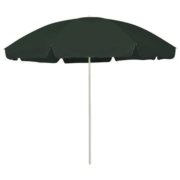 vidaXL Strandparasol 300 cm groen, Tuin en Terras, Verzenden, Nieuw