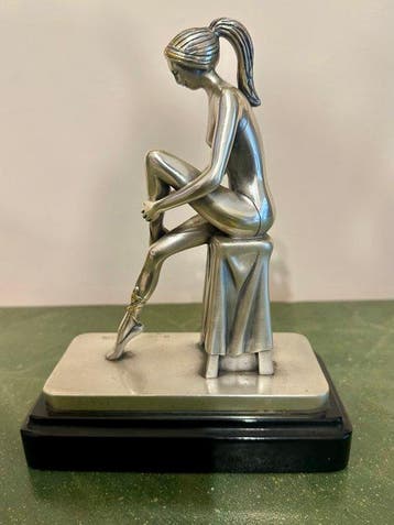 Ottaviani - Beeldje, Ballerina - 23 cm - Bladzilver