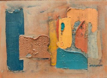 Jean-Marie Bloom (1947) - Abstraction géométrique texturée