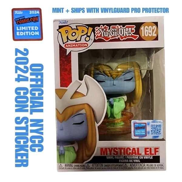 Funko Pop  Yugioh Mystical Elf 1692 NYCC 2024 OFFICIAL CON, Collections, Jouets miniatures, Envoi