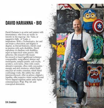 David Harianna (1978) - Esclusiva Opera dArte Pop Art:, Nieuw