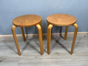IKEA - Kruk - Hout - Twee krukjes, 2000