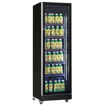 Drankenkoeling | 387L | Zwart | +2°C/+10°C | Geforceerd |, Verzenden