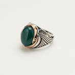 Zonder minimumprijs - Ring Zilver Carneool - Herenring