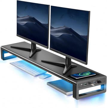 Vaydeer Monitorstandaard 2x32 + USB/Lader | 56% Retour deal, Verzenden, Zo goed als nieuw
