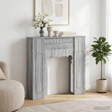 vidaXL Haardombouw Grijs Sonoma 93 x 20 x 89 cm Bewerkt hout, Verzenden, Nieuw
