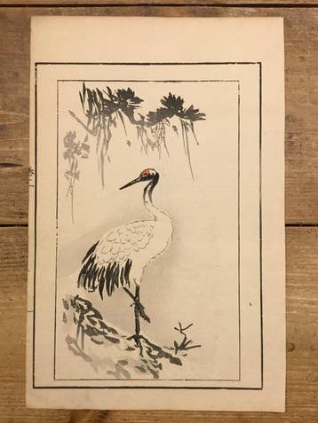 Japanse kraanvogel - Onbekende kunstenaar - Japan - Meiji