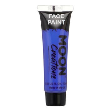 Moon Creations Face Paint Dark Blue 12ml, Hobby en Vrije tijd, Verzenden, Nieuw
