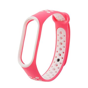 Drphone XM34 - Xaomi Bandje - Voor M3 M4 - Roze/Wit, Verzenden