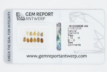 Zonder minimumprijs - 11 pcs Diamant (Natuurlijk gekleurd) -, Handtassen en Accessoires, Edelstenen, Nieuw