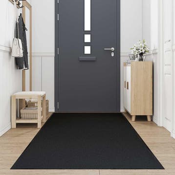 vidaXL Deurmat 115x300 cm zwart, Verzenden, Nieuw