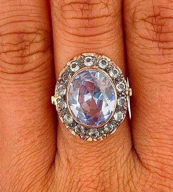 Zonder minimumprijs - Ring - 9 kt. Roségoud, Zilver, Nieuw