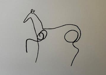Pablo Picasso (1881-1973) - “Le Cheval, 1957”. - 60 x 50