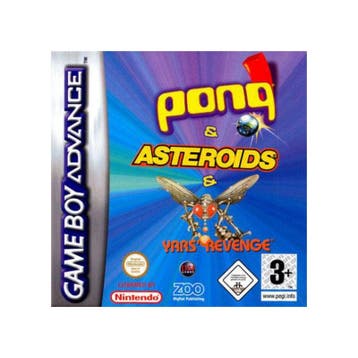 Pong / Asteroids / Yars Revenge - Gameboy Advance (Losse..., Ophalen of Verzenden, Zo goed als nieuw