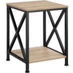tectake Bijzettafel Carlton 40,5x40,5x52,5cm - Industrieel l, Huis en Inrichting, Tafels | Bijzettafels, Verzenden, Nieuw