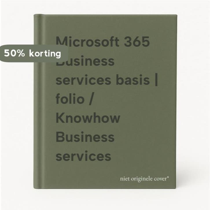 Microsoft 365 Business services basis | folio / Knowhow, Boeken, Schoolboeken, Zo goed als nieuw, Verzenden