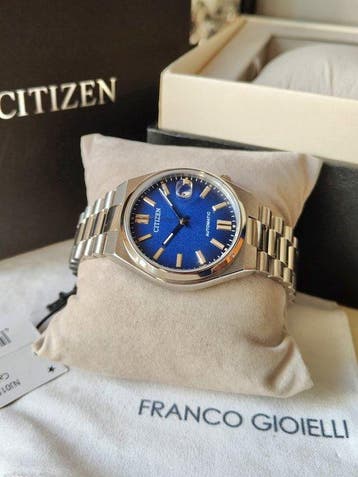 Citizen - Automatic Tsuyosa Textured Blue - Zonder, Nieuw