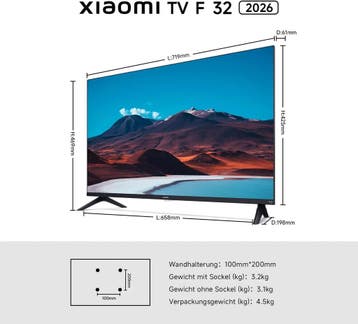 Xiaomi TV F 32, 32 HD Smart TV Fire OS7, Apple AirPlay, Ophalen of Verzenden