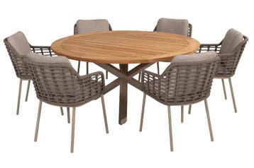 Taste by 4 Seasons Puglia  tuinset latte met Prado tuintafel