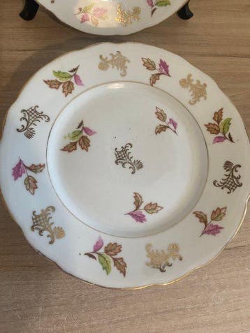 LJ & Cie, Limoges - lafarge - Dessertservies (6) - Porselein