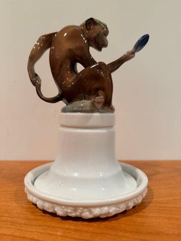 Rosenthal - Figurine - Affe mit Spiegel (Monkey with