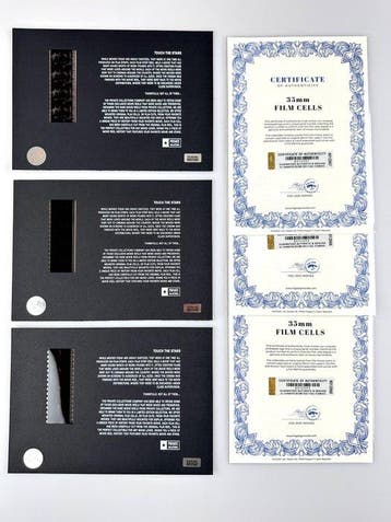 Best Picture Winners – Very rare Set of 3 Mounted 35mm Film, Nieuw