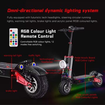 S5 Vouwbare Elektrische Scooter - Smart E Step - 6000W - 38, Verzenden, Nieuw, BOYUEDA