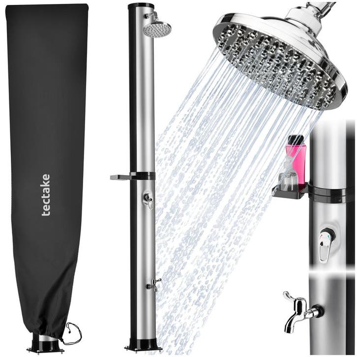 Zonnedouche Orinoco 40 l - zwart/zilver, Bricolage & Construction, Sanitaire, Envoi