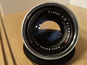 Carl Zeiss Biotar 2/5,8cm Exakta Objectif d’appareil photo, Nieuw