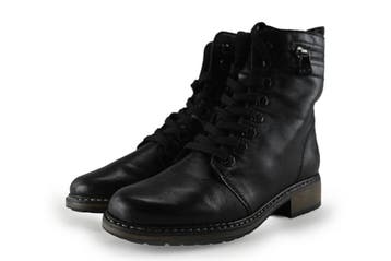 Rieker Veterboots in maat 38 Zwart, Kleding | Dames, Schoenen, Verzenden, Zwart, Overige typen, Gedragen