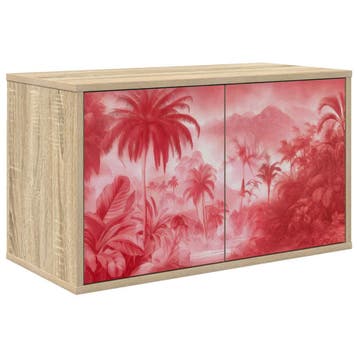 vidaXL Wand gemonteerd TV Kast AACHEN 69 x 33 x 40 cm Sonoma, Verzenden