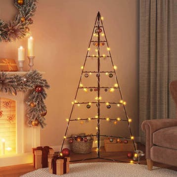 vidaXL Kerstdecoratie kerstboom 180 cm metaal zwart, Verzenden, Nieuw