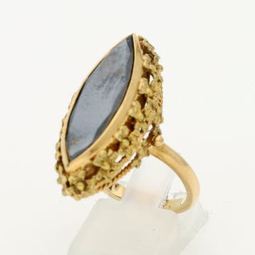 Ring - 14 karaat Geel goud, Handtassen en Accessoires, Ringen, Nieuw