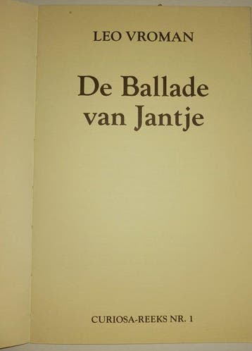 Leo Vroman - De Ballade van Jantje en 5 andere titels van