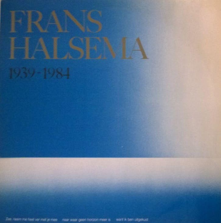 Frans Halsema – 1939-1984 LP, Cd's en Dvd's, Vinyl | Nederlandstalig, Verzenden