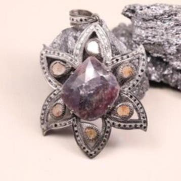 Sans prix de réserve - Pendentif Argent - Art déco en argent