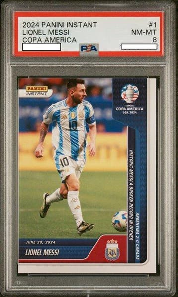 Lionel Messi - 2024 Panini Instant American Cup #1 Graded, Nieuw