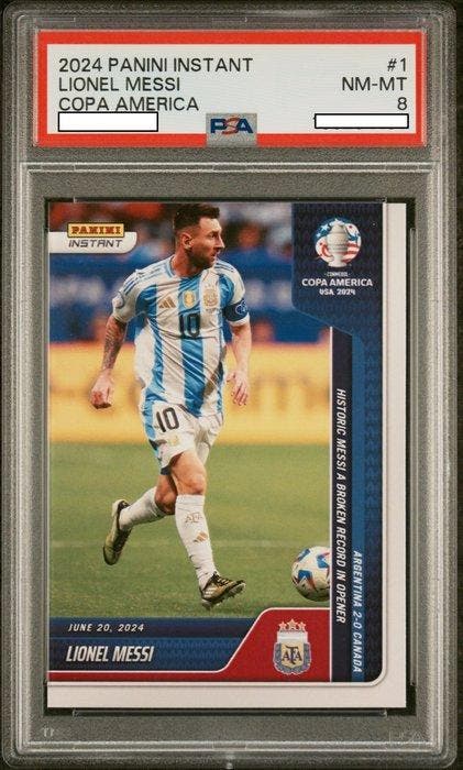 Lionel Messi - 2024 Panini Instant American Cup #1 Graded, Collections, Autocollants