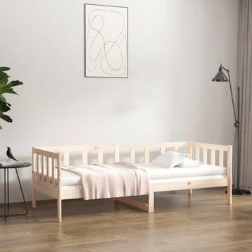 vidaXL Slaapbank zonder matras 90x190 cm massief grenenhout, Verzenden, Nieuw