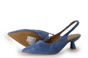 Manfield Slingbacks in maat 38 Blauw, Vêtements | Femmes, Verzenden