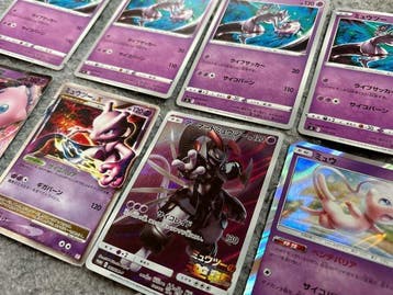 Pokémon - 8 Card - Mewtwo, Mew Promo card, Holo