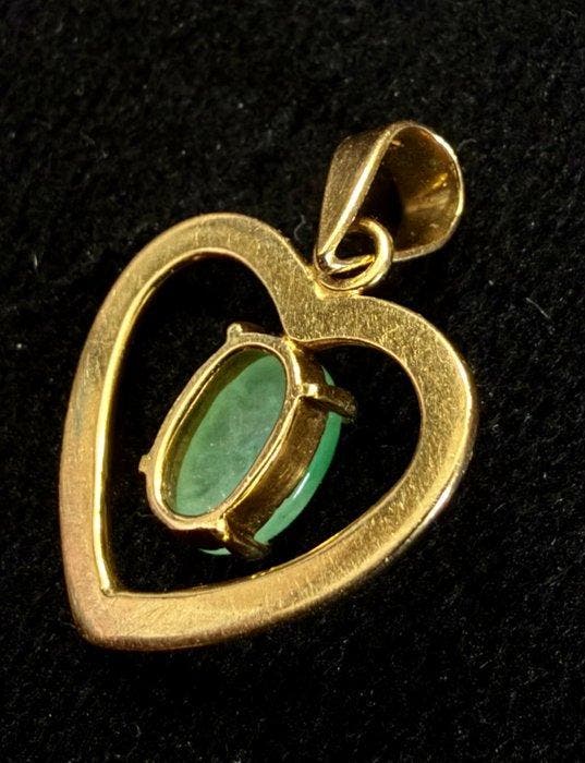 Hanger, in uitstekende staat. - Jade, Goud - China - 20e, Antiquités & Art, Antiquités | Autres Antiquités