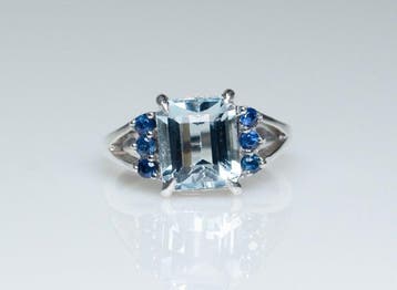 Zonder minimumprijs - Ring - 925 zilver - natuurlijke 3,00