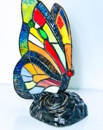 Lampe de table - Papillon - Vitrail