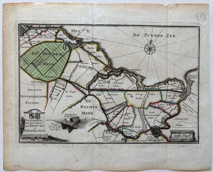 Nederland - Amsterdam,, Bijlmermeer, Zeeburg, Weesp; H. de, Boeken, Atlassen en Landkaarten