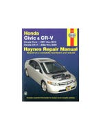 2001 - 2010 HONDA CIVIC & CR-V HAYNES VRAAGBAAK ENGELS, Auto diversen, Handleidingen en Instructieboekjes